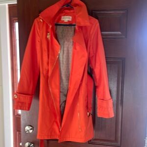 Michael Kors women’s orange trench coat, size small
